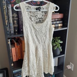 Aritzia Dillema White Lace Dress